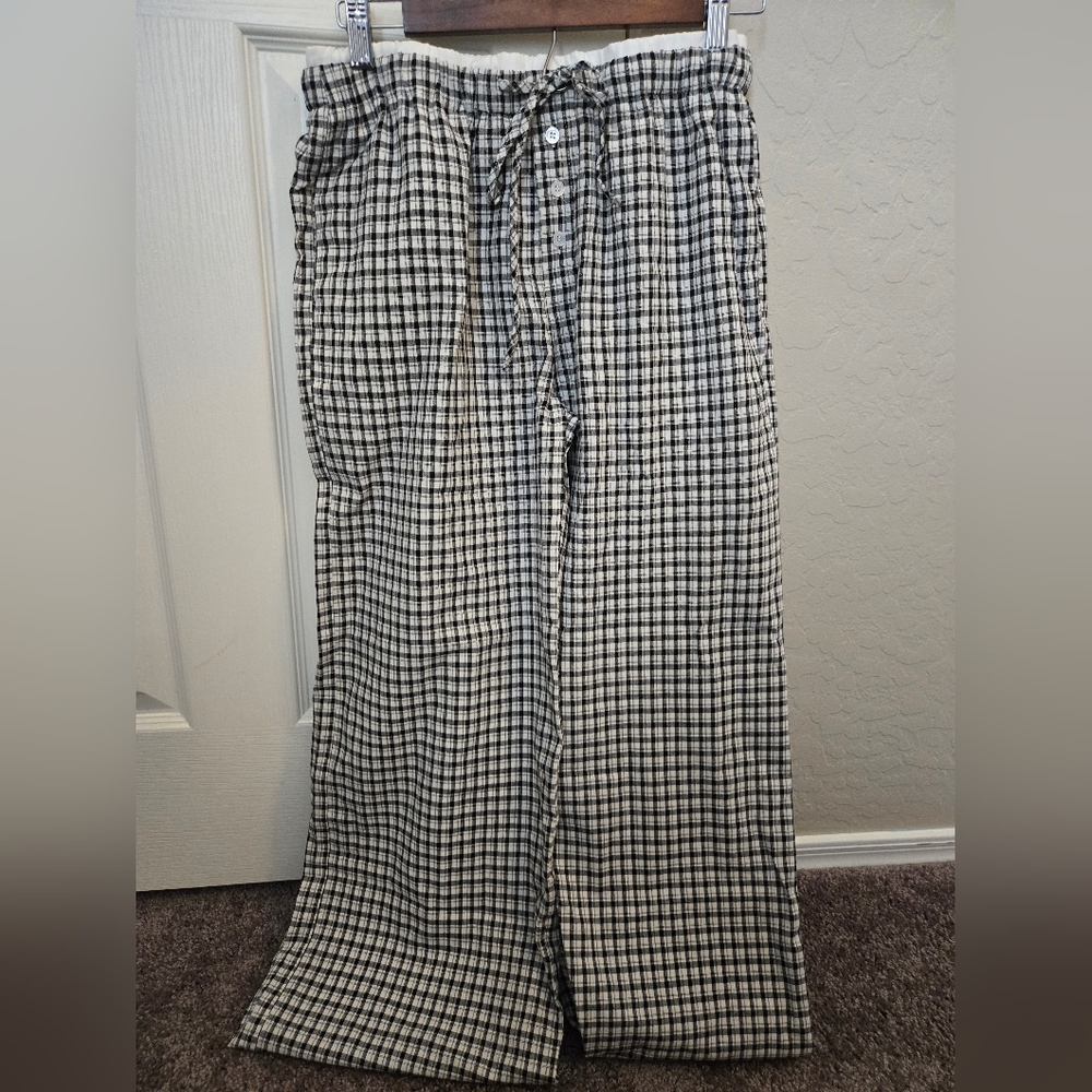 Everlasting Eve black checkers boxer pants